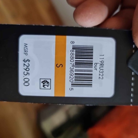 New,Guess Men Red Faux-Leather Faux-Shearling Asymetrical Motorcycle Jacket Sz-S - Picture 8 of 14